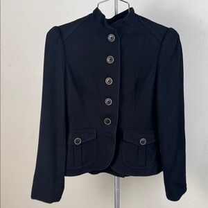 Banana Republic Black Women's Blazer with Button Accents